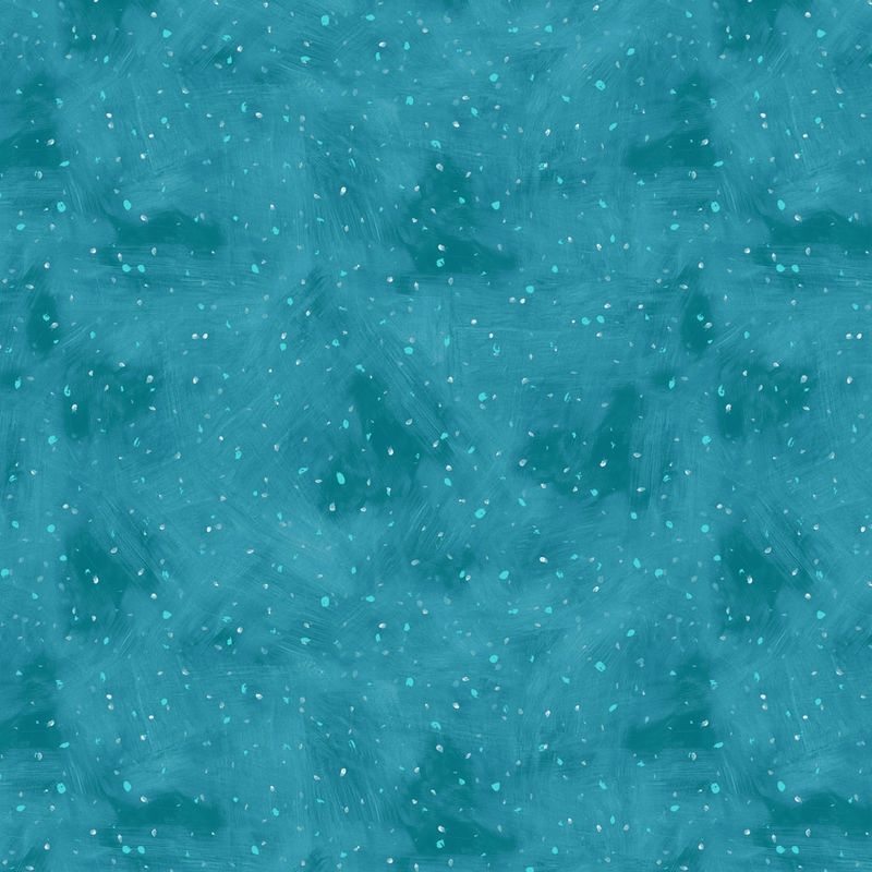 Snowtime Snow Dot Y4555-34 Dark Aqua by Anita Jeram for Clothworks