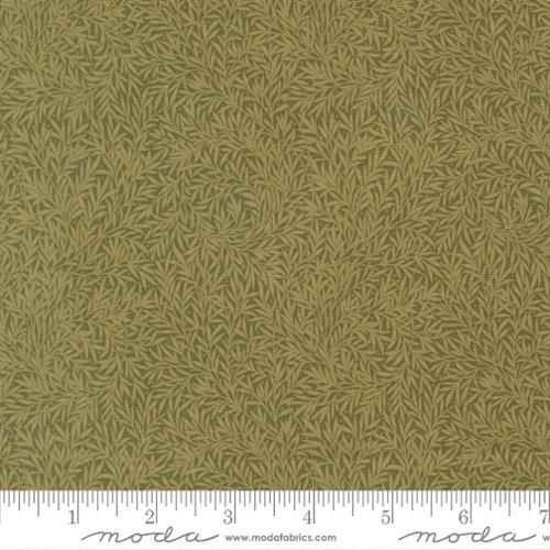 Morris Muse Willow Blenders Leaf in Sage by Barbara Brackman