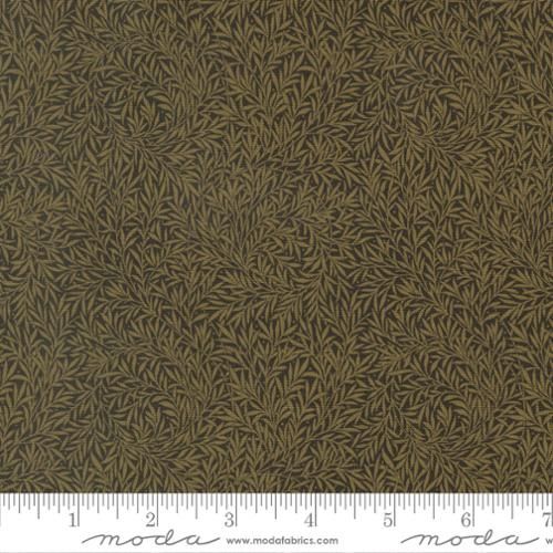 Morris Muse Willow Blenders Leaf in Ebony by Barbara Brackman