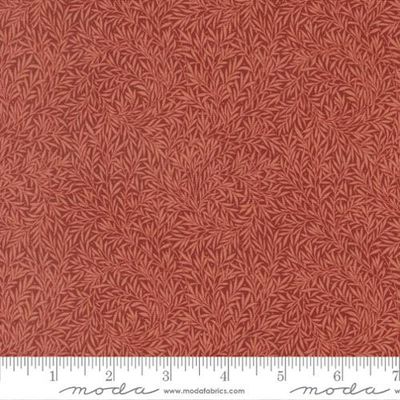 Morris Muse Willow Blenders Leaf in Russet by Barbara Brackman