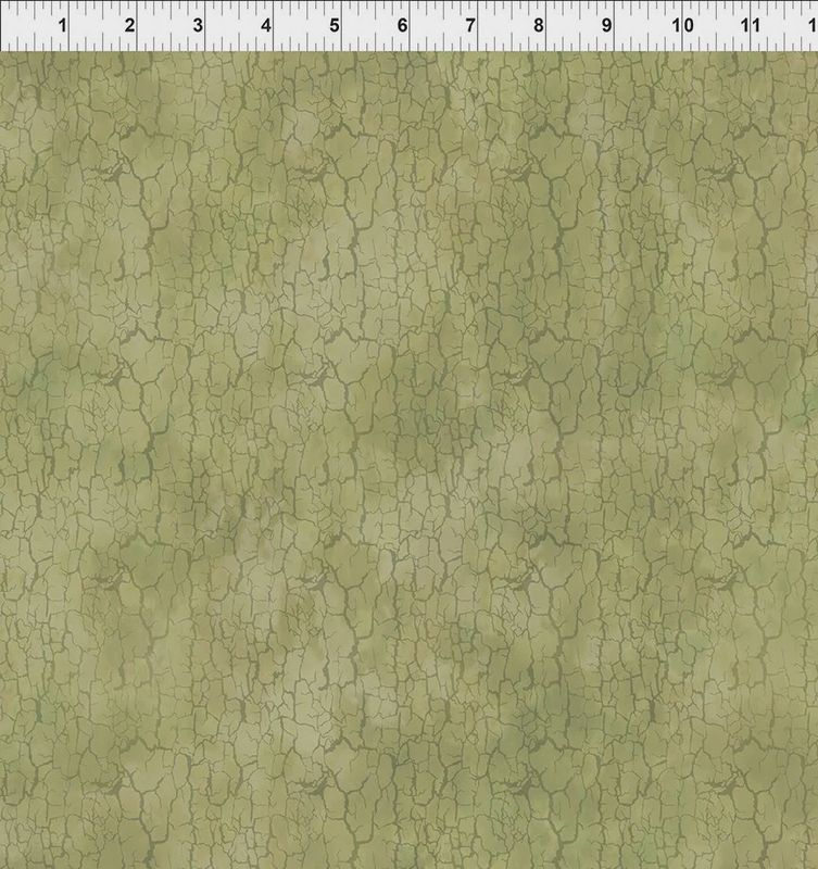 Carpet Bag Romance Light Green Crackle by Jason Yente