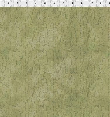 Carpet Bag Romance Light Green Crackle by Jason Yente