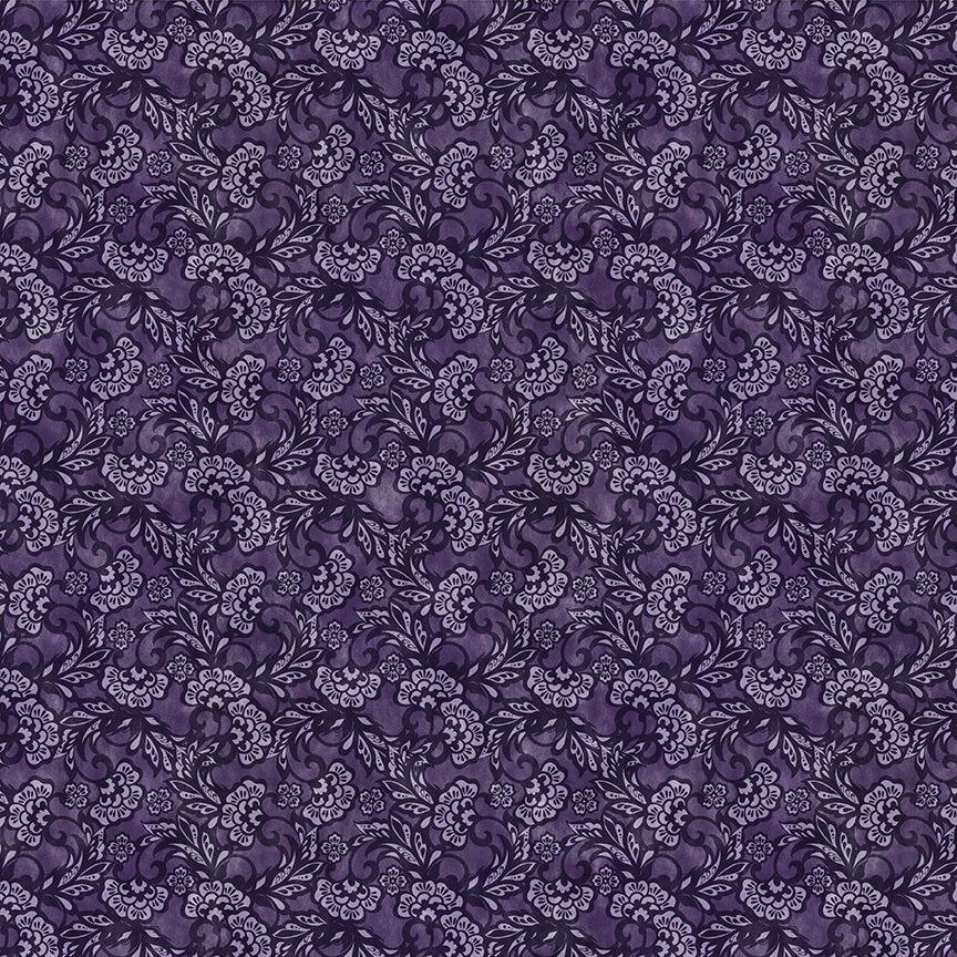 Carpet Bag Romance Purple Tonal by Jason Yente
