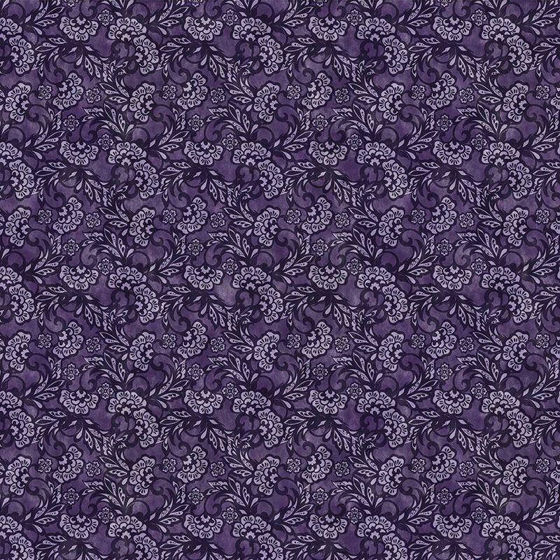 Carpet Bag Romance Purple Tonal by Jason Yente