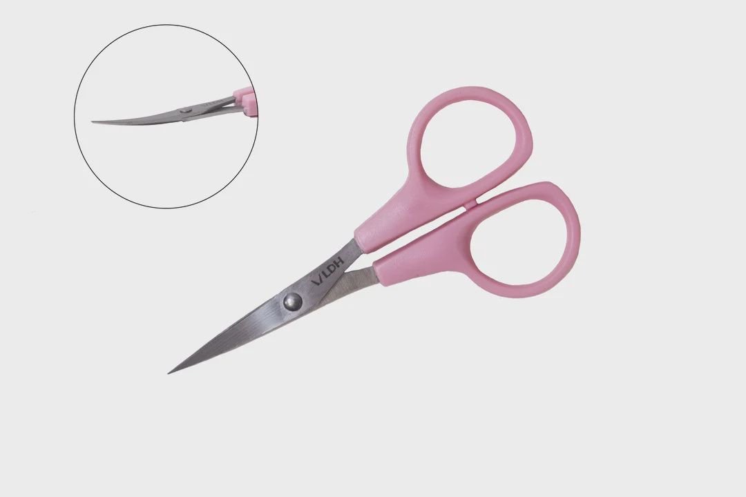 Curved Blade Embroidery Scissors - Pink