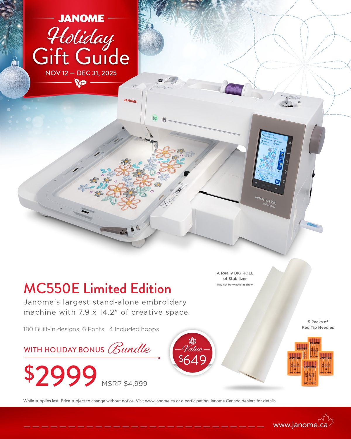 Memory Craft 550E Limited Edition + Holiday Bundle 2025