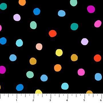 Dusk Pom Poms in Black Multi by Ghazal Razavi for Figo 92040-99