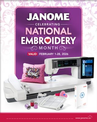 Janome | National Embroidery Month SALE