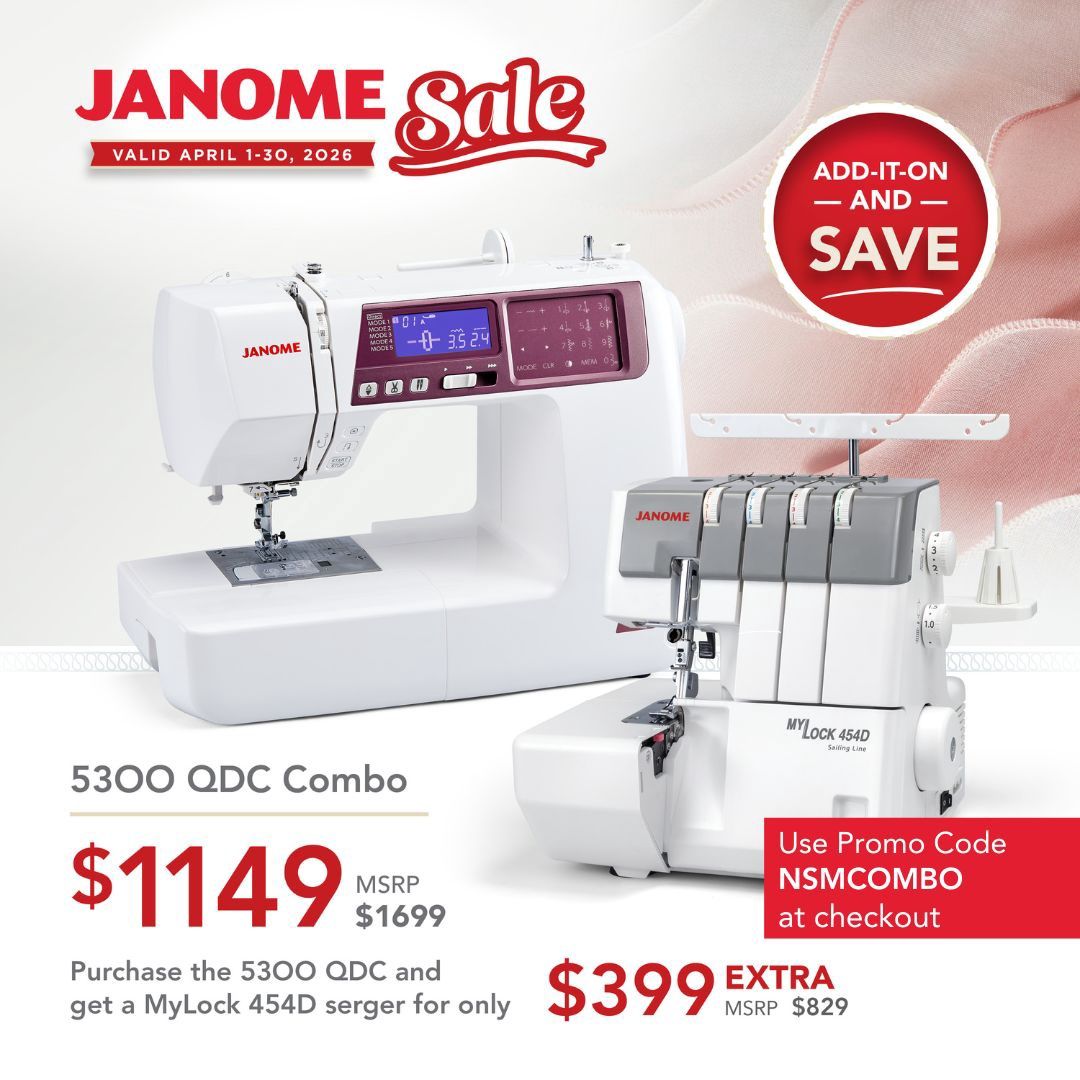 Janome 5300QDC-G - National Serger Month