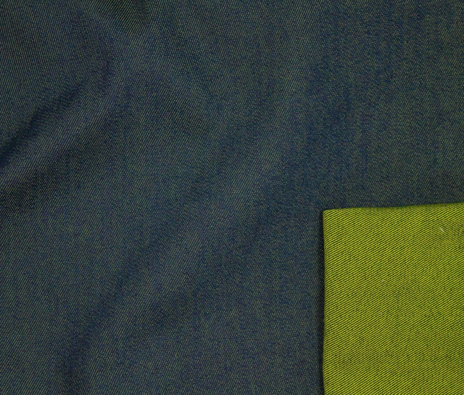 Norma Jean Reversible Coloured Denim, Colour: Denim/Lime