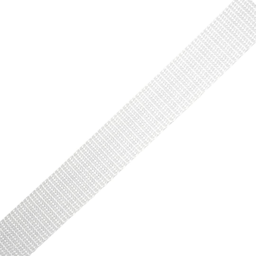 Polypro Webbing - 38mm (1.5") - by the Metre, Colour: White (729-001)