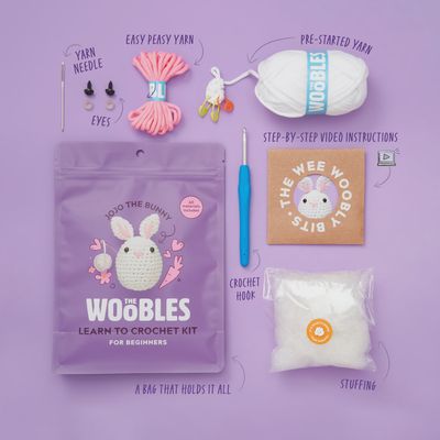The Woobles Jojo the Bunny Crochet Kit