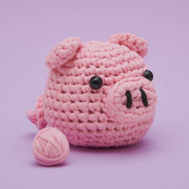 The Woobles Bacon the Pig Crochet Kit