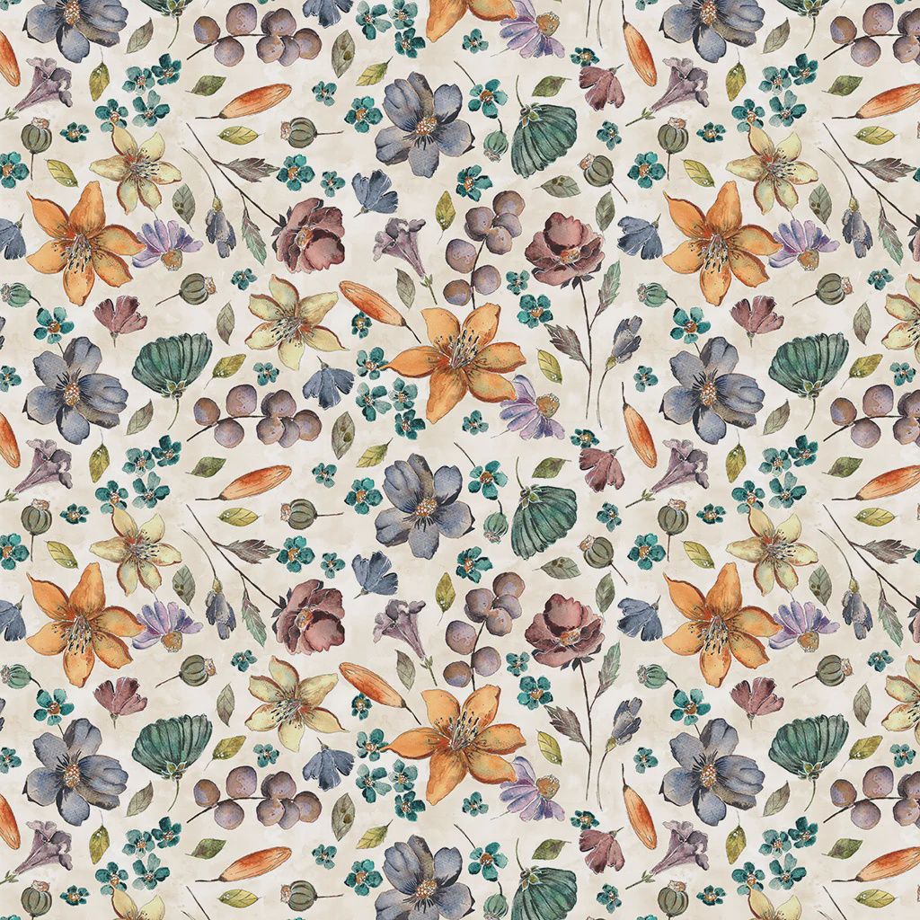 Night Whispers Floral in Multi by Lexi Grenzer for Clothworks Y4673-55