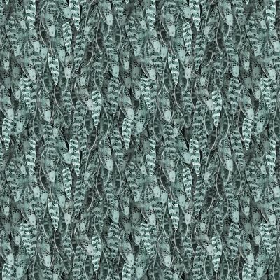 Night Whispers Feathers in Teal by Lexi Grenzer for Clothworks Y4675-104