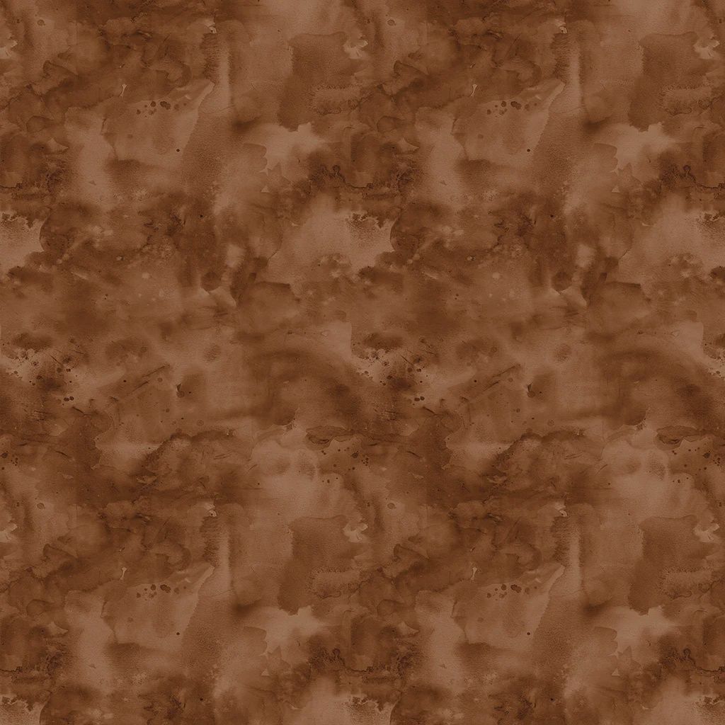 Night Whispers Watercolour Wash in Rust by Lexi Grenzer for Clothworks Y4678-71