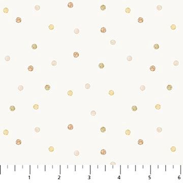 Tiny Waddles Dots in Cream by Jessica Yon Lo for FIGO Fabrics