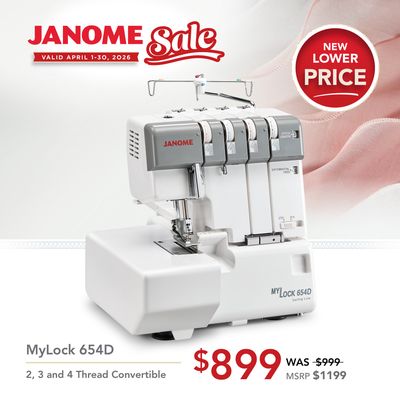 Janome MyLock 654D Serger - National Serger Month