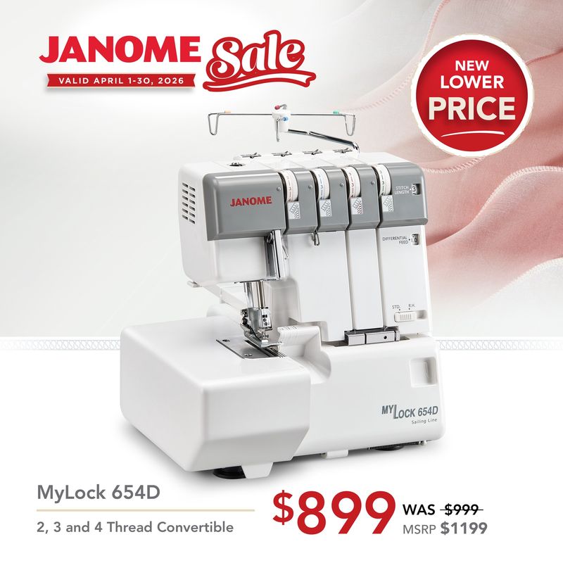 Janome MyLock 654D Serger - National Serger Month