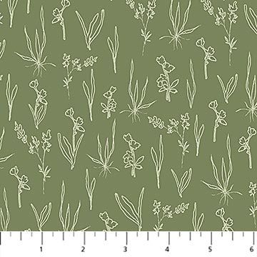 Flourish Line Floral in Green by Hina Mirza 91179-75