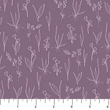 Flourish Line Floral in Purple by Hina Mirza 91179-85