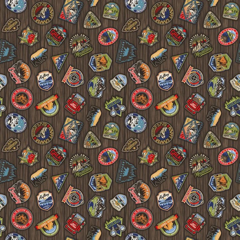 Camping Therapy  Plethora of Patches in Multi 10625-35