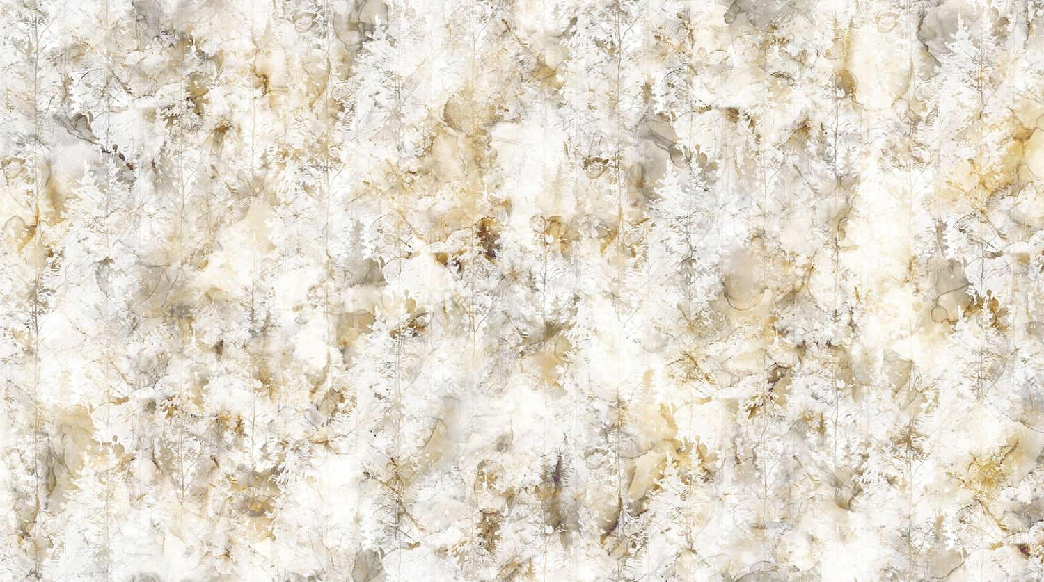 Misty Morning Trees in White Multi by Northcott DP28650-10