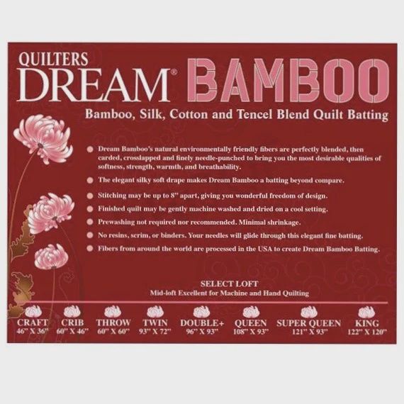 Quilters Dream Bamboo Batting - King Size PrePackaged