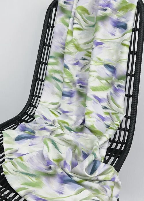 Amelia Viscose Challis Watercolour Floral