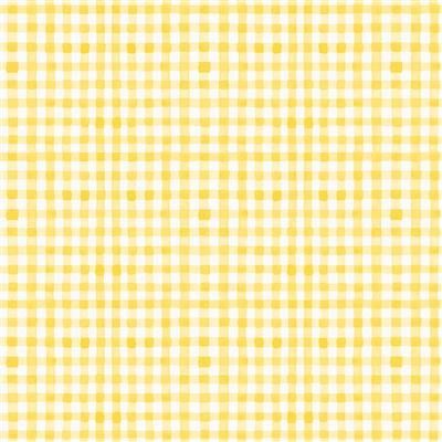 Spring Cheer Gingham in Yellow by Heatherlee Chan for Clothworks
