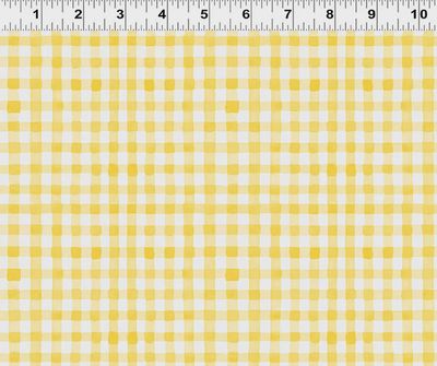 Spring Cheer Gingham in Yellow by Heatherlee Chan for Clothworks