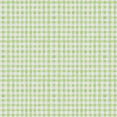 Spring Cheer Gingham in Olive by Heatherlee Chan for Clothworks
