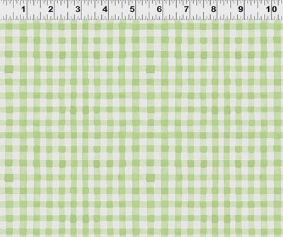 Spring Cheer Gingham in Olive by Heatherlee Chan for Clothworks