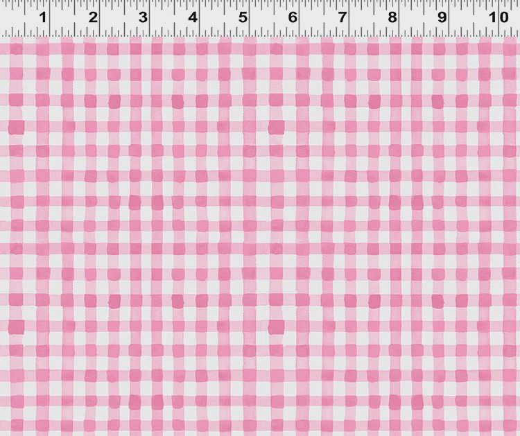 Spring Cheer Gingham in Pink by Heatherlee Chan for Clothworks