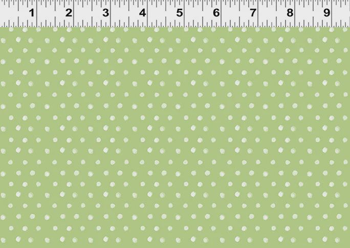 Spring Cheer Dots in Olive by Heatherlee Chan for Clothworks