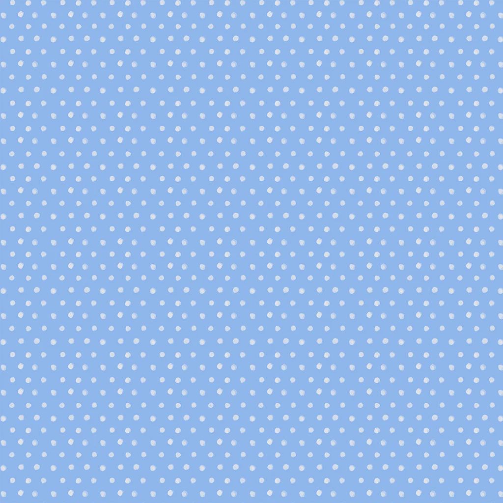 Spring Cheer Dots in Denim by Heatherlee Chan for Clothworks