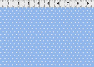 Spring Cheer Dots in Denim by Heatherlee Chan for Clothworks