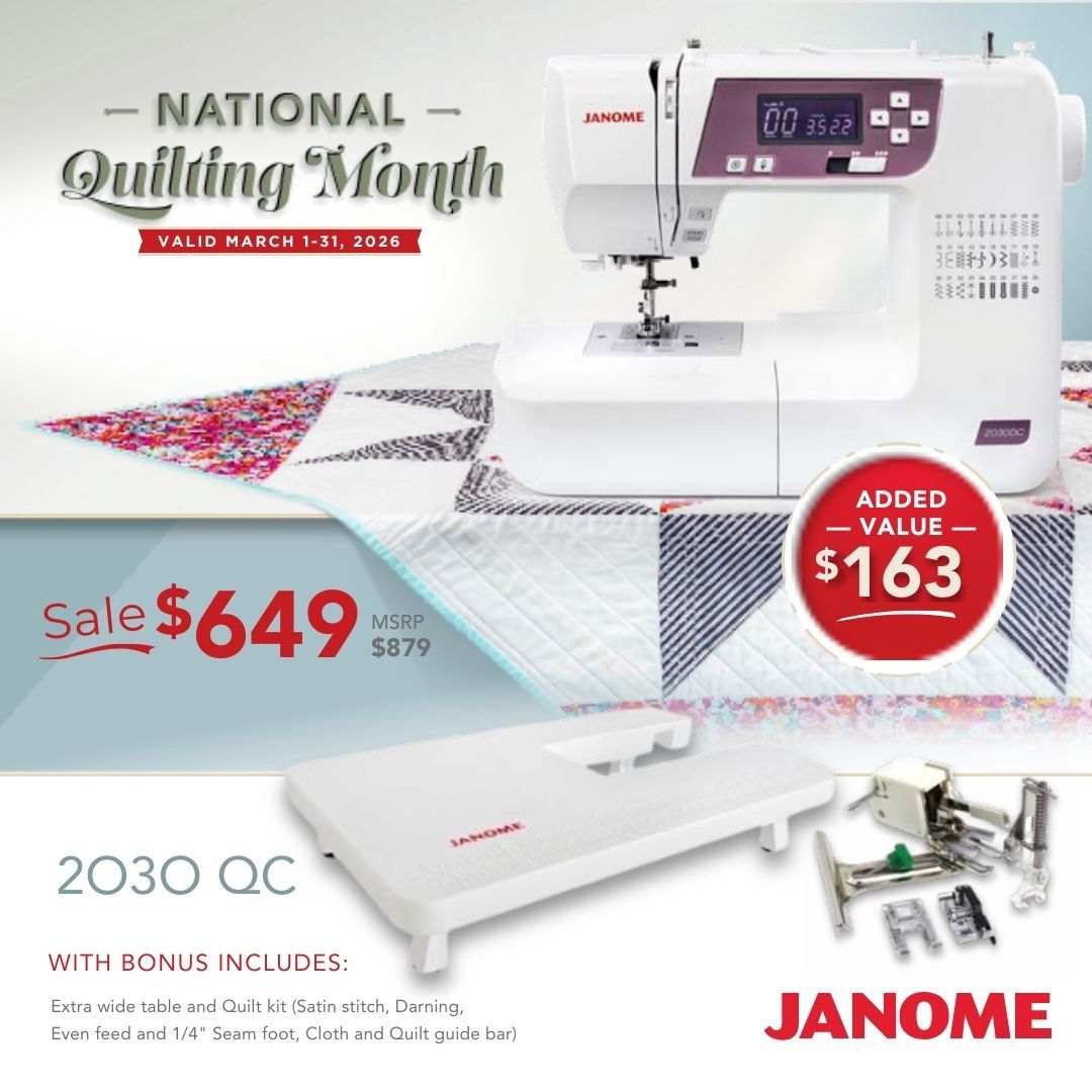 Janome 2030DC-G | National Quilting Month Promo