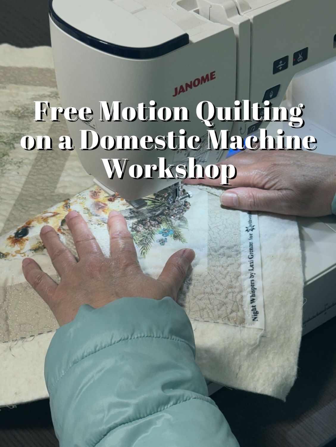 Intro to Free Motion Quilting on a Domestic Machine
