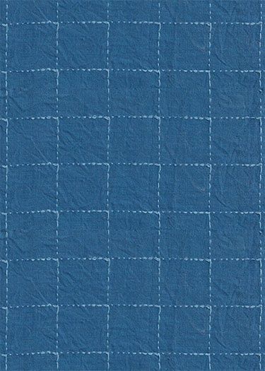 Intervals Large Check in Denim by Ghazal Razavi for Figo W91100-45