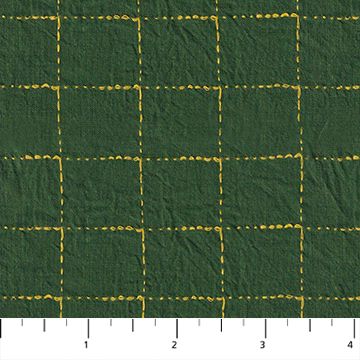 Intervals Large Check in Green by Ghazal Razavi for Figo W91100-75