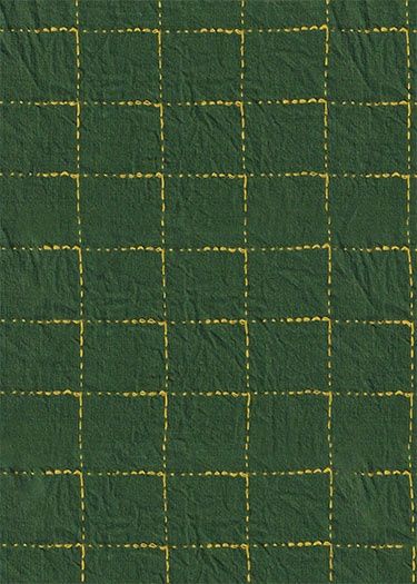 Intervals Large Check in Green by Ghazal Razavi for Figo W91100-75