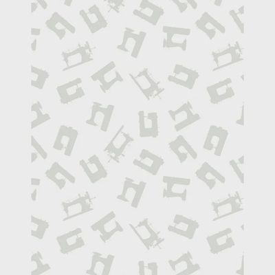 Wilmington Sew Happy Sewing Machines in White on White