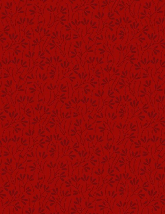 Wilmington Essentials Red Carpet Sprouts in Red on Red