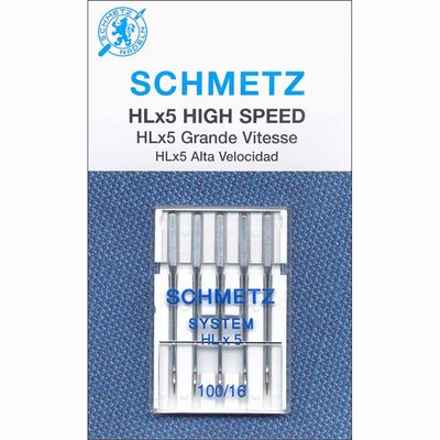 Schmetz High Speed Needles HLx5 Size 16 - 5 pack