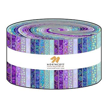 Shimmer Basics 2.5" Jelly Roll in Pansy Deep Sea
