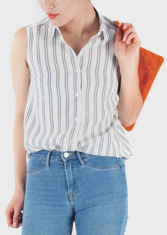 Jalie 3881 - Rose Sleeveless Button-Down Shirt - Paper Pattern
