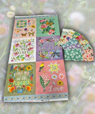 A Wildflower Heart FQ + Panel Bundle by Katie Daisy