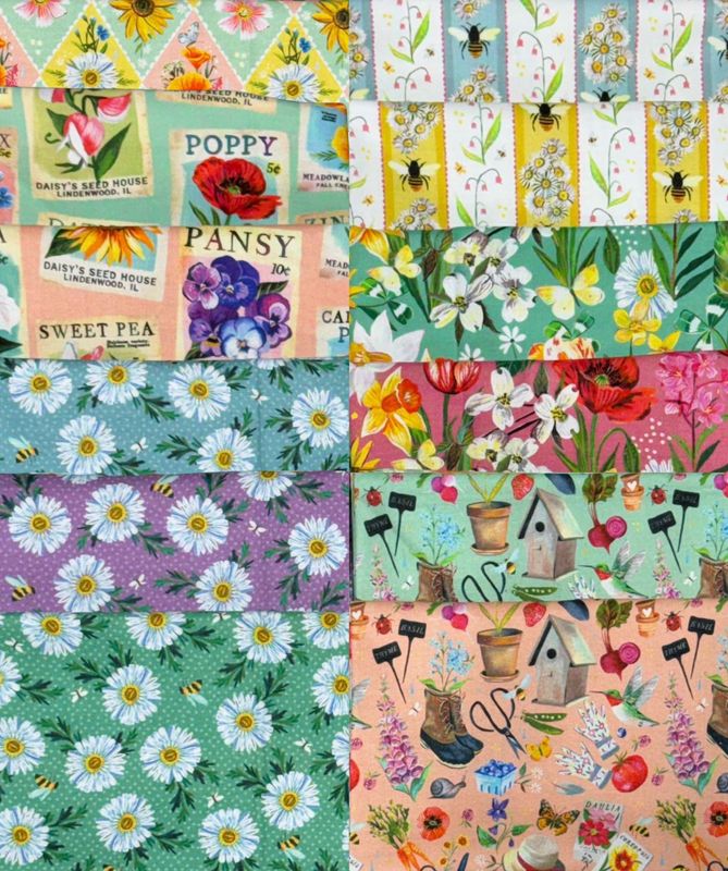 A Wildflower Heart FQ + Panel Bundle by Katie Daisy