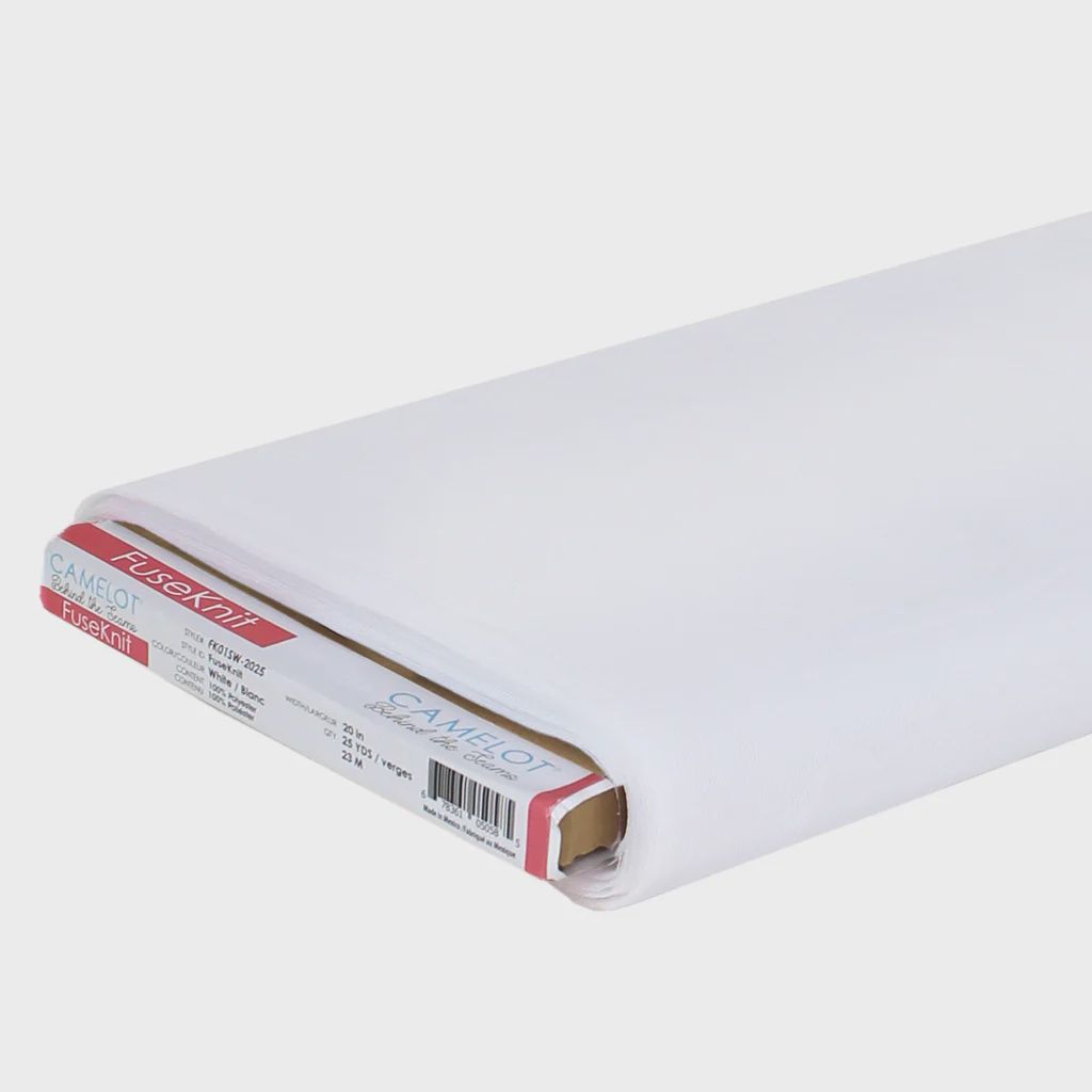 FuseKnit White FK01SW 20" wide - by the metre